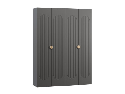 Распашной шкаф Луми 4-181x242 Графитовый