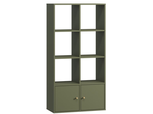 Стеллаж Кейн 2-75x149 Оливковый