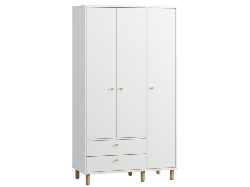 Распашной шкаф Лэтти 3-105x190 Белый
