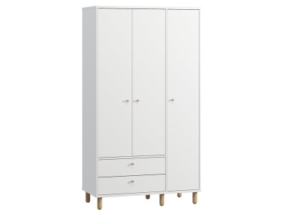 Распашной шкаф Лэтти 3-105x190 Белый