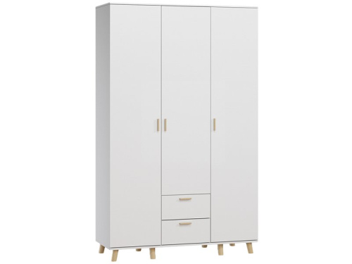 Распашной шкаф Пронто 3-130x210 Белый