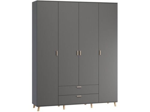 Распашной шкаф Пронто 4-170x210 Графитовый