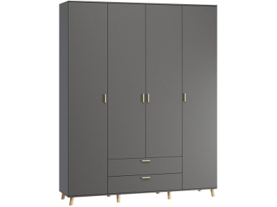 Распашной шкаф Пронто 4-190x240 Графитовый