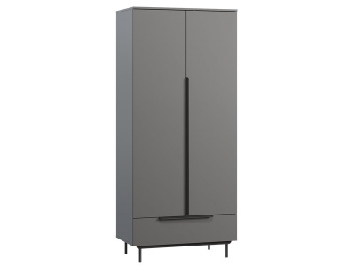 Распашной шкаф Квелен 2-96x220 Графитовый