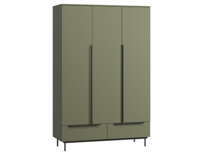Распашной шкаф Квелен 3-144x220 Оливковый