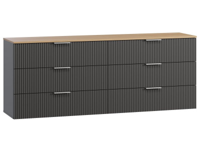 Комод Енссон 182x72 Графитовый