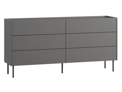 Комод Дигарс 163x81 Графитовый