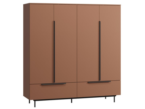 Распашной шкаф Квелен 4-192x200 Терракотовый