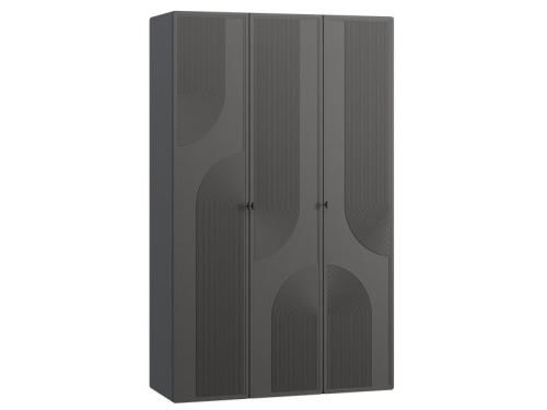 Распашной шкаф Монсон 3-135x222 Графитовый
