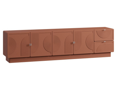 ТВ-тумба Монсон 225x58 Терракотовый