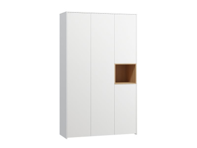 Распашной шкаф Висмар 3-153x240 Белый
