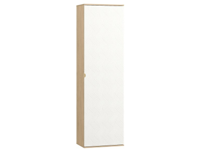 Распашной шкаф Монблан 1.1-63x214 Косы Белый/Дуб Ирландский