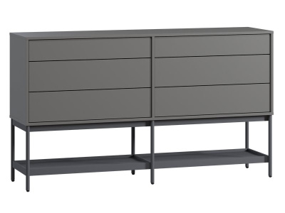 Комод Изи 158x91 Графитовый