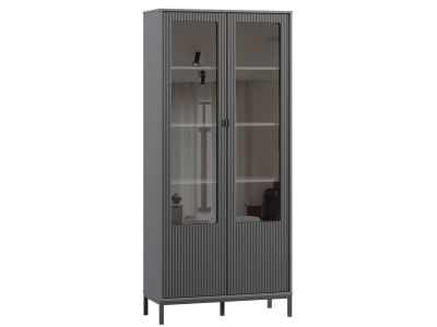 Витрина Трейвис 2-93x205 Графитовый