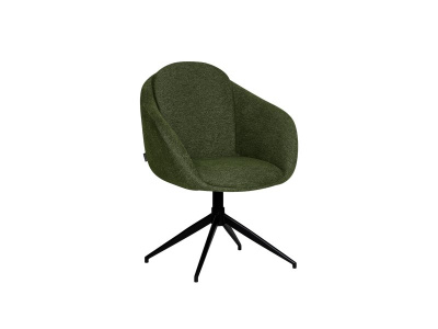 Стул Гамбл Рогожка Оливковый/Черный