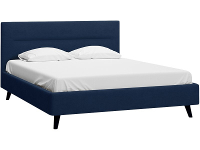 Кровать Пайл 160 Велюр Синий