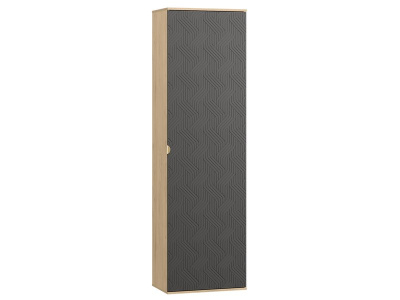 Распашной шкаф Монблан 1.2-63x214 Косы Графитовый/Дуб Ирландский