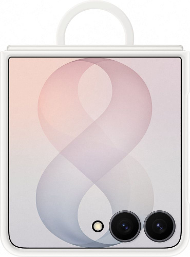 Чехол Samsung Silicone Ring Magnet Case Samsung Galaxy Z Flip8 кремовый