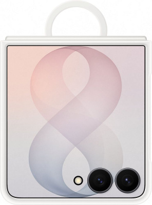 Чехол Samsung Silicone Ring Magnet Case Samsung Galaxy Z Flip8 кремовый