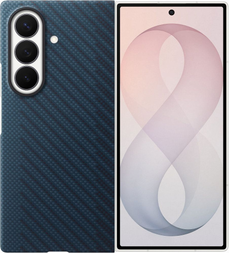 Чехол Samsung Carbon Magnet Case Galaxy Z Fold8 Ultra тёмно-синий
