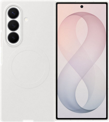 Чехол Samsung Silicone Magnet Case Galaxy Z Fold8 Ultra кремовый