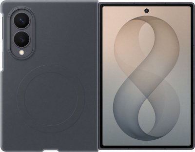 Чехол Samsung Silicone Magnet Case Galaxy Z Fold8 графитовый