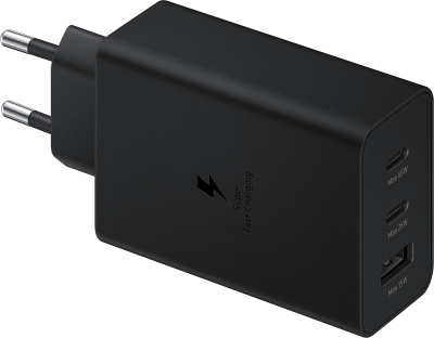 Сетевое зарядное устройство Samsung EP-T6530, USBC x 2, USB-A, 65 Вт черный