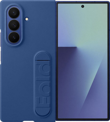 Чехол Samsung Silicone Case для Z Fold7 синий