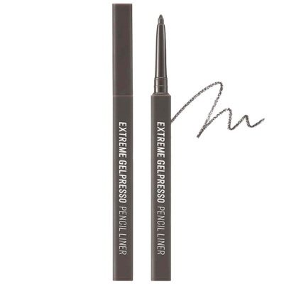 Водостойкий карандаш-подводка для глаз CLIO Extreme Gelpresso Pencil Liner 04 Gray Brown