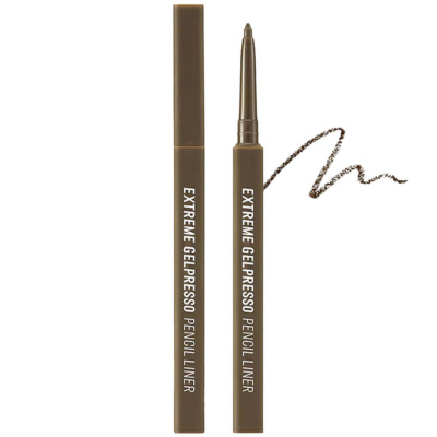Водостойкий карандаш-подводка для глаз CLIO Extreme Gelpresso Pencil Liner 05 Mute Brown