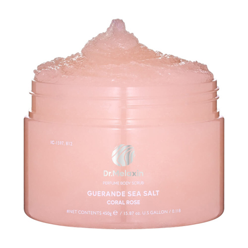 Скраб для тела с морской солью Dr.Melaxin Guerande Sea Salt Perfume Body Scrub Coral Rose