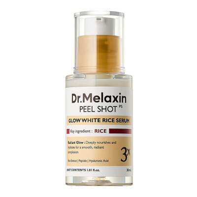 Сыворотка для сияния кожи с рисом и ПДРН Dr.Melaxin Peel Shot Glow Rice Serum