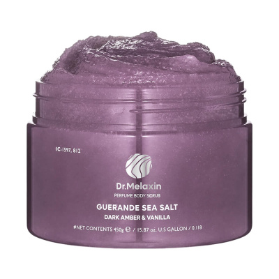 Скраб для тела с морской солью Dr.Melaxin Guerande Sea Salt Perfume Body Scrub Dark Amber & Vanilla