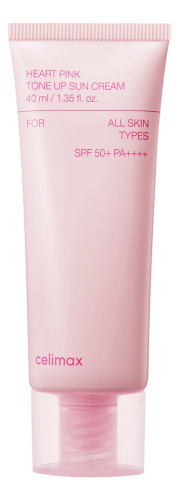Солнцезащитный крем для лица Heart Pink Tone Up Sun Cream SPF50+ PA++++ 40мл