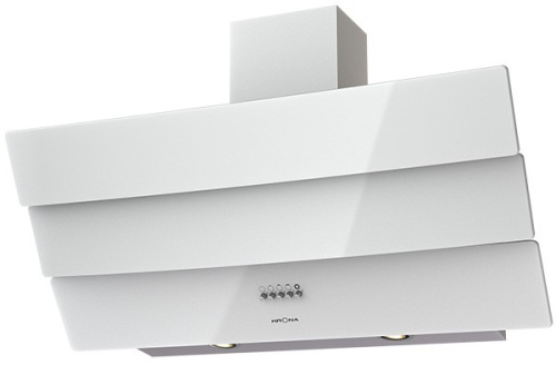 Наклонная вытяжка KRONA INGA 900 white push button