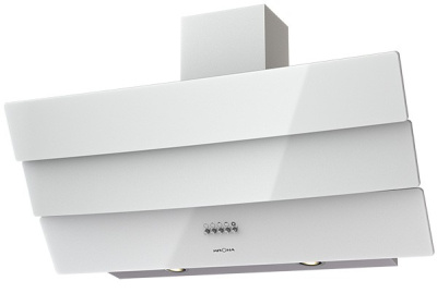 Наклонная вытяжка KRONA INGA 900 white push button