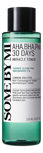 Тонер для проблемной кожи лица AHA-BHA-PHA 30 Days Miracle Toner: Тонер 150мл