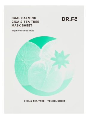 Маска для лица с экстрактом центеллы и чайного дерева Cica & Tea Tree Dual Calming Mask Sheet: Маска 10*23г