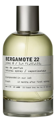 Bergamote 22: парфюмерная вода 100мл уценка