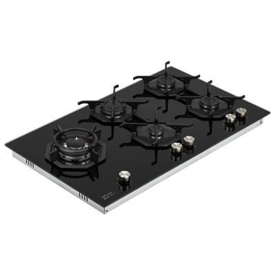 Газовая варочная панель KRONA GRANDE 90 BL (с WOK-подставкой)