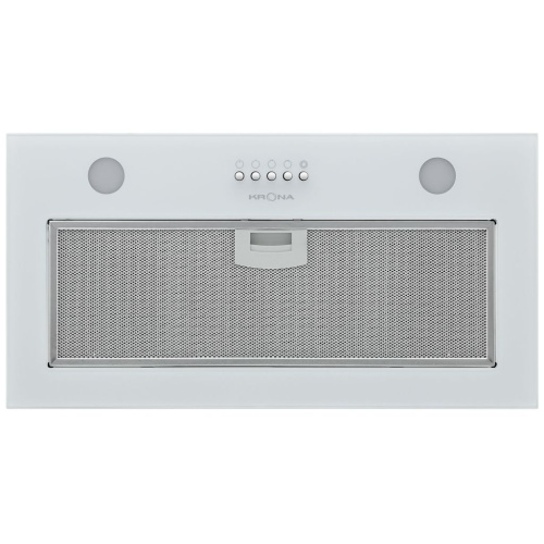 Полновстраиваемая вытяжка KRONA LUISA 600 GLASS WHITE PB