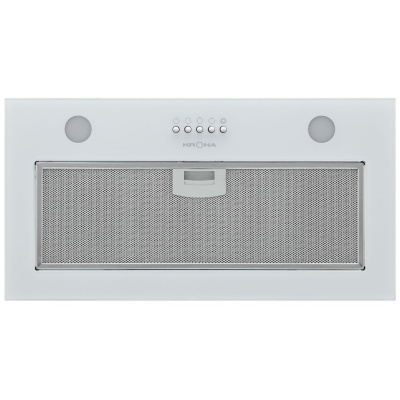 Полновстраиваемая вытяжка KRONA LUISA 600 GLASS WHITE PB