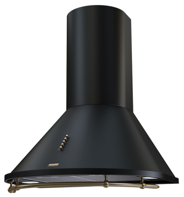 Купольная вытяжка NIKOL 600 black/bronze push button
