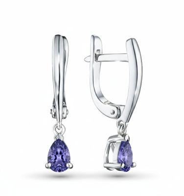 Серьги из серебра с аметистами э0607сг04202512