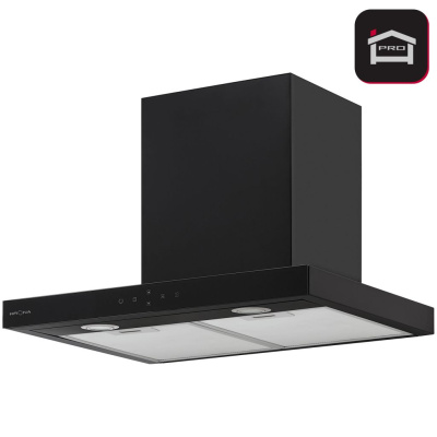 Т-образная вытяжка KRONA ONYX 600 GLASS BLACK S