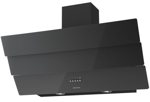 Наклонная вытяжка KRONA INGA 900 black push button