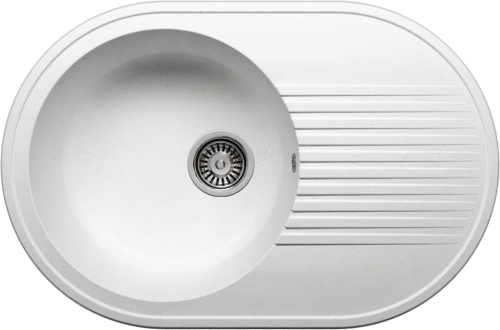 Мойка TROMMEL 1B LR W 760*500 WHITE