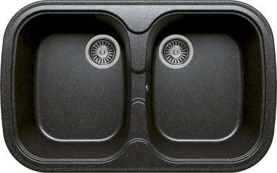 Мойка BRILLE 2B 800*500 BLACK