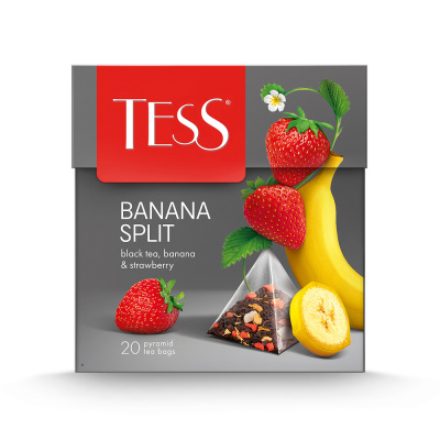 Чай фруктовый Tess Banana Split, в пирамидках, 20 шт.