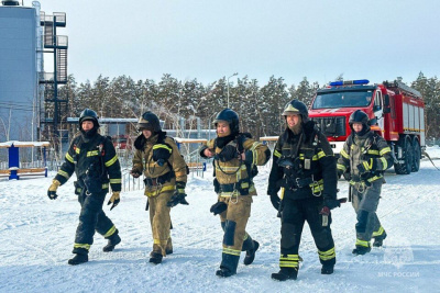 В здании спорткомплекса «Дохсун» прошли пожарные учения / ЯСИА   